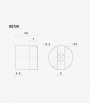 Rizoma End-Mount Mirror Adapter Ducati Hypermotard 950 / RVE / SP (22-25) BS729B