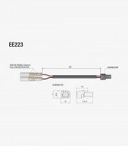 Rizoma Rear Turn Signals Wiring Kit for Benelli TRK 702 / 702X / 702X Dune Sea (23-26) EE223H