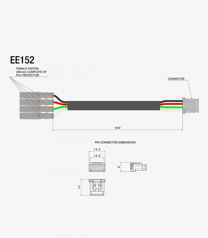 Kit Cableado Intermitentes Traseros Rizoma para varios modelos de Harley-Davidson EE152H