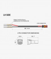 Kit Cableado Intermitentes Delanteros Rizoma para KTM 1390 Super Duke R / EVO, KTM 990 Duke (24-25) EE217H