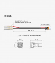 Kit Cableado Intermitentes Delanteros Rizoma para KTM 1390 Super Duke R / EVO, KTM 990 Duke (24-25) EE217H