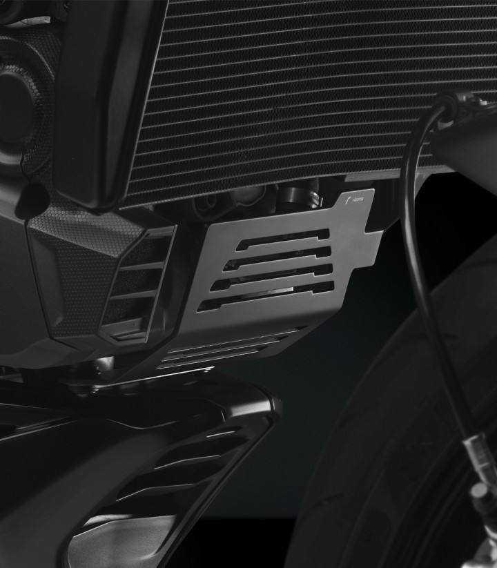 Protector Tapa Válvulas Horizontal Rizoma en Negro Ducati Monster 937 / + / SP / 30° Anniversario / Senna (21-25) ZDM151B