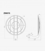 Protector Faro Delantero Rizoma en Negro BMW R nineT / Pure / Scrambler (14-24) ZBW078B