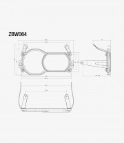 Protector Faro Delantero Rizoma en Negro BMW R 1200 / 1250 GS / Adventure (13-24) ZBW064B