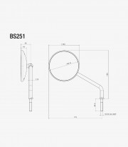 Retrovisores Rizoma One Negros BS251Bx2