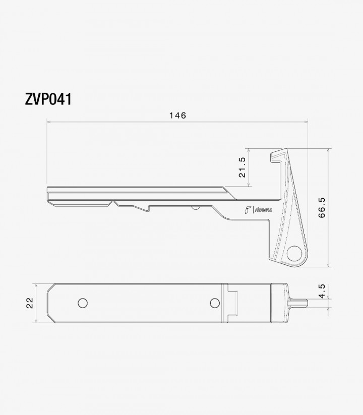Gancho Porta Bolso Rizoma Plateado Vespa Elettrica (18-24), Primavera, Sprint (18-25) ZVP041A