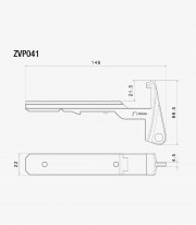 Rizoma Silver Bag Hook for Vespa Elettrica (18-24), Primavera, Sprint (18-25) ZVP041A