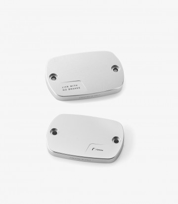 Front / Rear Brake Fluid Reservoir Cap Rizoma Silver for Yamaha T-Max 530, T-Max 560 / Tech Max (17-25) ZYF056A