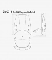 Adaptador Cúpula Rizoma Moto Guzzi V7 Stone / Centenario (21-24) ZMG013B