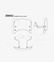 Rizoma Windshield Adapter for BMW R nineT (14-24) ZBW052B