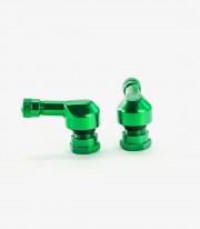 Puig Angled Valves Ø 11mm in Green 5591V