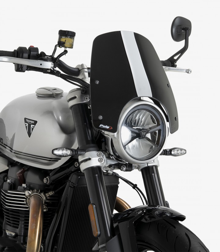 Windschild Puig New Generation Sport Triumph Speed Twin 1200/900 (25) Schwarz 22618N