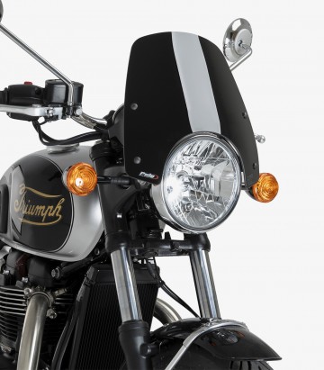 Triumph Bonneville T100 / 1200 (02-26) Puig New Generation Sport Black Windshield 22453N