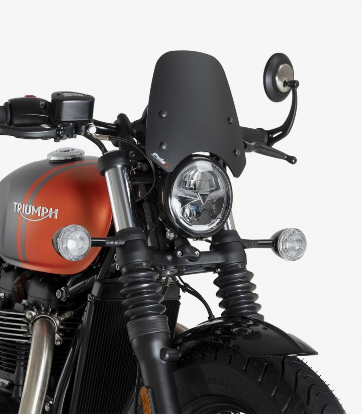 Cúpula Puig New Generation Sport Triumph Bonneville Bobber / Black (18-26) Negro mate 21925J 21925J