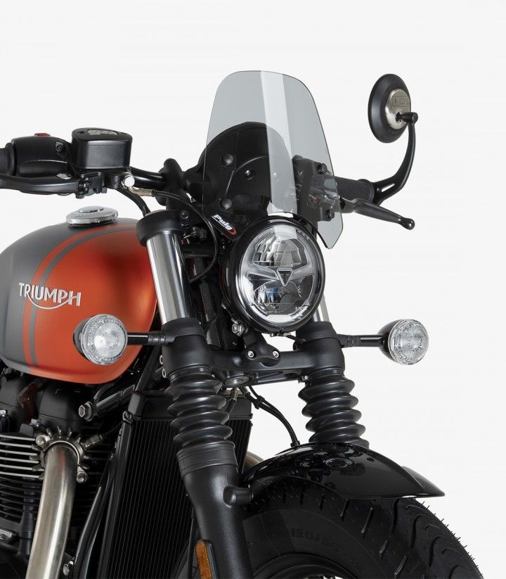 Windschild Puig New Generation Sport Triumph Bonneville Bobber/Bobber Black (18-26) Getönt 21925H