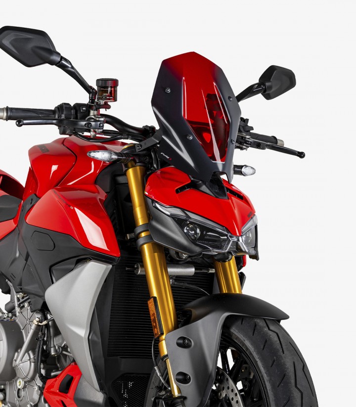 Windschild Puig New Generation Touring Ducati Streetfighter V2 (25-26) Rot 22737R