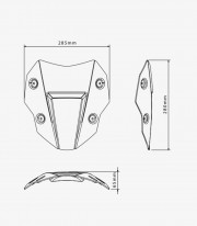 Cúpula Puig Sport Honda XL750 Transalp (25-26) Negro Mate 22572J