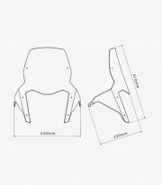 Yamaha Tenere 700 (25-26) Puig Sport Transparent Windshield 22514W