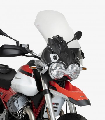 Moto Guzzi V85 Strada / TT 850 / TT Travel (24-26) Puig Touring Transparent Windshield 22431W