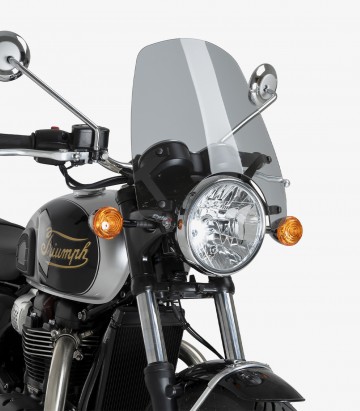 Triumph Bonneville T100 / T120 (02-26) Puig Touring Smoked Windshield 22454H