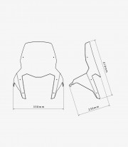 Cúpula Puig Touring Honda NC750X / DCT (25-26) Ahumado Oscuro 22515F