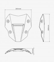 BMW R1300GS (23-26) Puig Touring Smoked Windshield 22573H