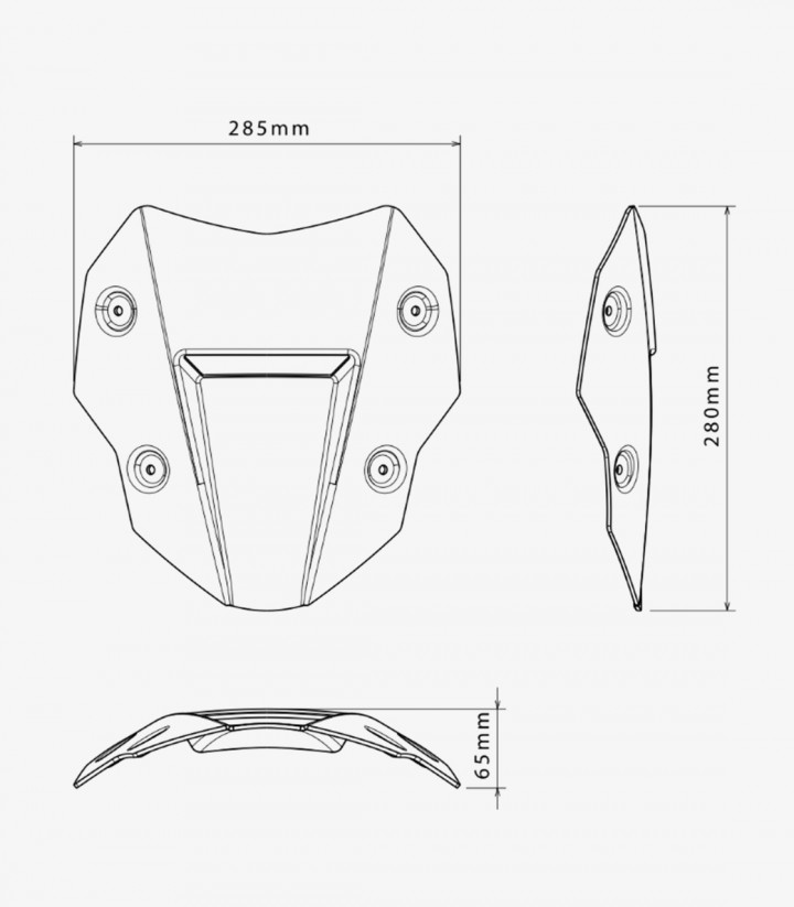 Cúpula Puig Touring BMW R1300GS (23-26) Transparente 22573W