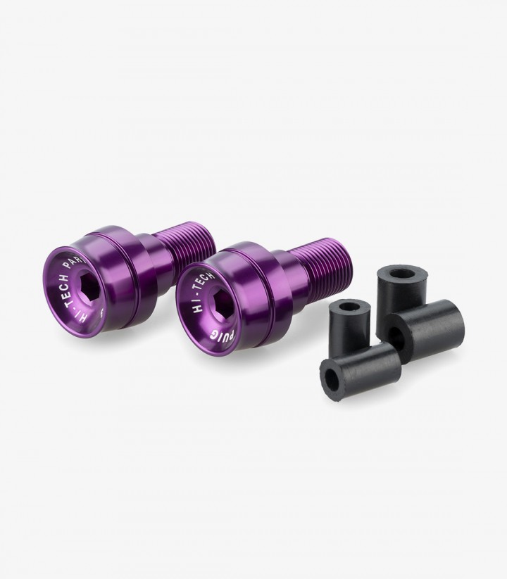 Puig Lenkerendgewichte Speed 21292L in Lila für Aprilia Tuono V4 1100 (25-26), Yamaha TMAX 560 (22-26)