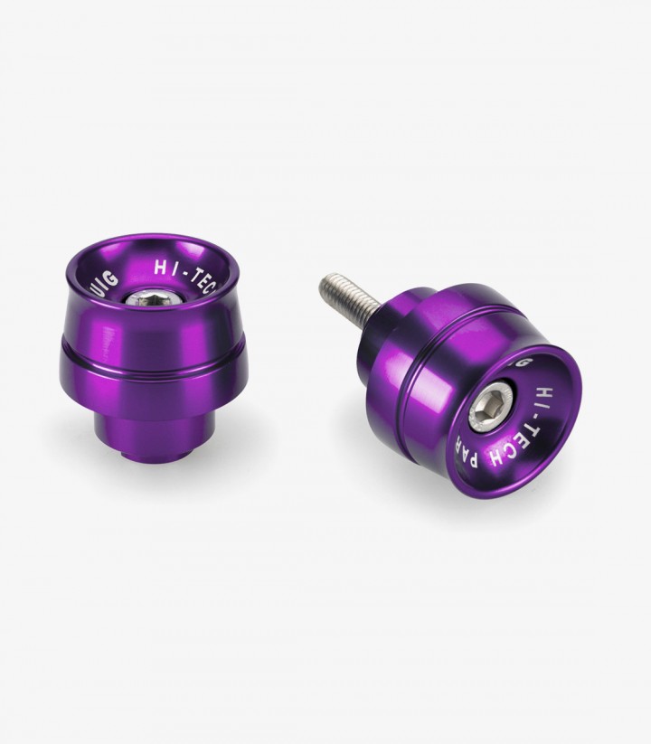 Puig Lenkerendgewichte Speed 21012L in Lila für several Honda models