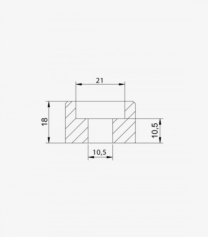 Adaptador retrovisor Puig 9990N lado derecho e izquierdo