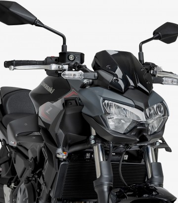 Winglets seitlich D12 22472J Puig Kawasaki Z650 (20-26) Mattschwarz