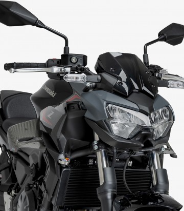 Alerones laterales D12 22472C Puig Kawasaki Z650 (20-26) Símil carbono