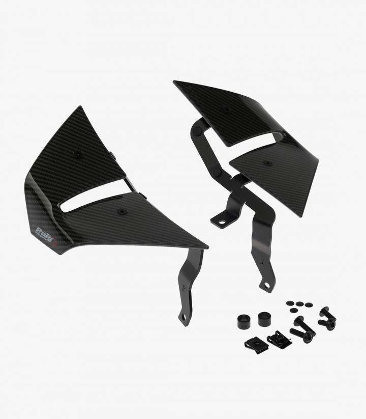 Alerones laterales D12 22459C Puig Yamaha MT-07 / Pure (21-24) Símil carbono