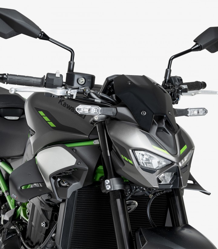 Winglets seitlich D12 22445J Puig Kawasaki Z900 (25-26) Mattschwarz