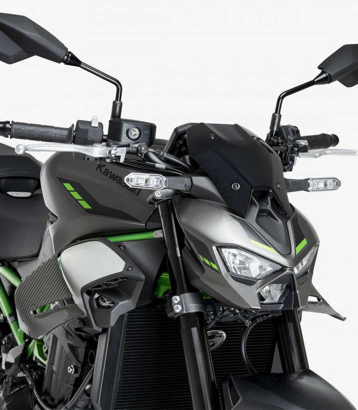 Alerones laterales D12 22445C Puig Kawasaki Z900/SE (25-26) Símil carbono