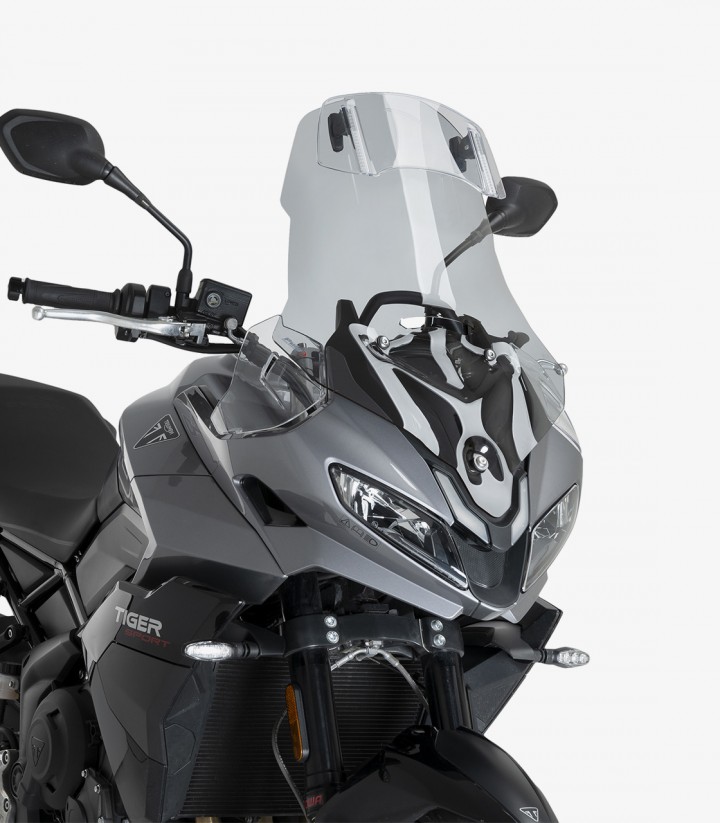 Windschild Puig Touring mit Visier Triumph Tiger Sport 800 (25) Getönt 22523H