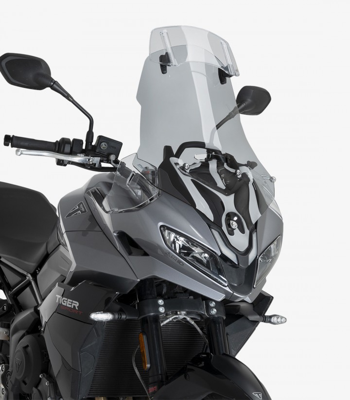 Cúpula Puig Touring con visera Triumph Tiger Sport 800 (25) Ahumado 22523H