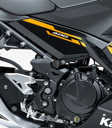 Puig Frame Caps Kawasaki Ninja 400 / 500, Z400 / 500 (18-26) in Black 9796N