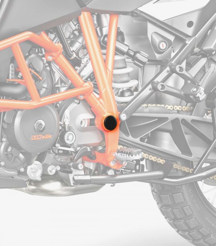 Tapones Chasis Puig KTM 1290 Superduke GT / R (14-25) en Negro 9787N