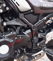 Puig Frame Caps Kawasaki Z900RS (18-26) in Black 9778N
