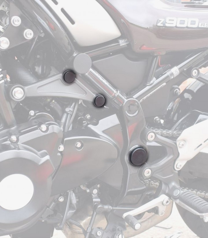 Tapones Chasis Puig Kawasaki Z900RS (18-26) en Negro 9778N