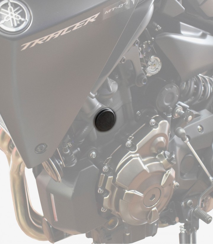 Tapones Chasis Puig Yamaha MT-07, Tracer 700 / 7, XSR700 (14-26) en Negro 9638N