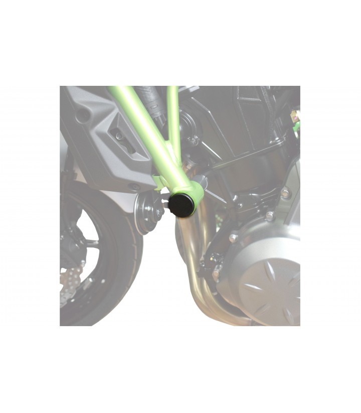 Tapones Chasis Puig Kawasaki Ninja 650 (17-26), Z650 (17-26) en Negro 9637N