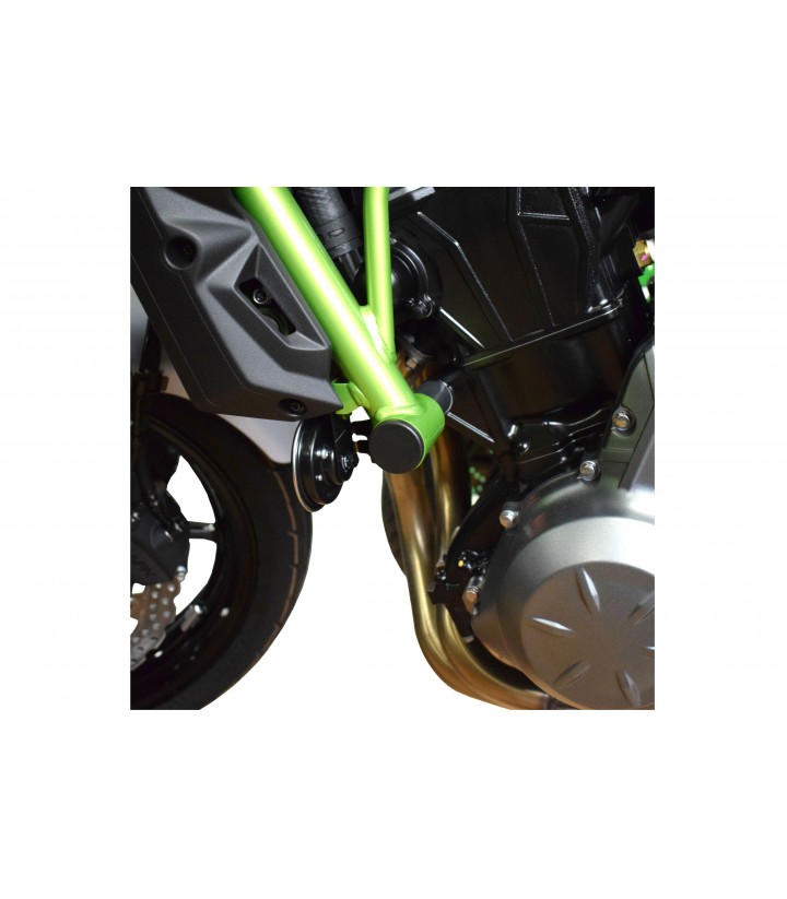 Tapones Chasis Puig Kawasaki Ninja 650 (17-26), Z650 (17-26) en Negro 9637N
