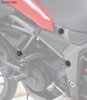 Tapones Chasis Puig Ducati Multistrada 1200, Multistrada 1200 Enduro (15-18) en Negro 9636N