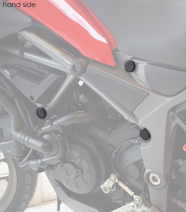 Tapones Chasis Puig Ducati Multistrada 1200 / S (10-14) en Negro 9635N