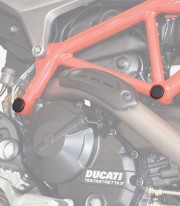 Tapones Chasis Puig Ducati Hypermotard 939, Hyperstrada 939 (16-18) en Negro 9634N
