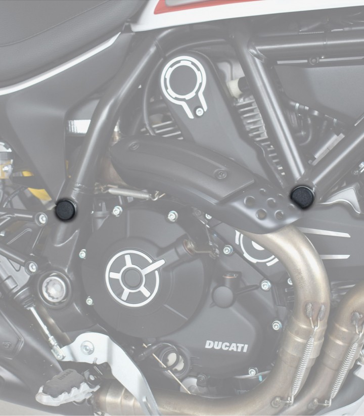 Puig Rahmenstopfen several Ducati models in Schwarz 9632N