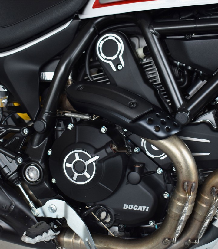 Puig Frame Caps Ducati Monster 797, Scrambler 800 / Sixty2 (15-26) in Black 9632N