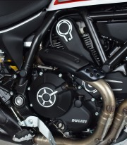 Tapones Chasis Puig Ducati Monster 797, Scrambler 800 / Sixty2 (15-26) en Negro 9632N